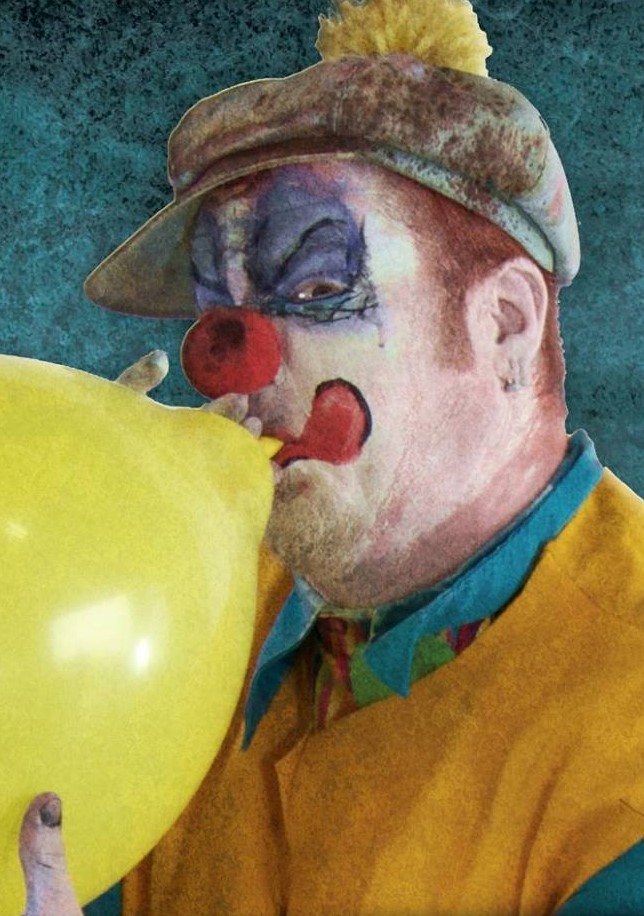 evil clown makeup scary clown Chris Russell Spokane makeup artist