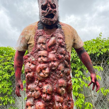 bloody horror skin apron